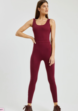 Load image into Gallery viewer, Year of Ours Ribbed Reformer Onesie - Dark Cherry
