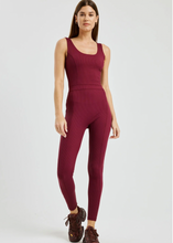 Load image into Gallery viewer, Year of Ours Ribbed Reformer Onesie - Dark Cherry
