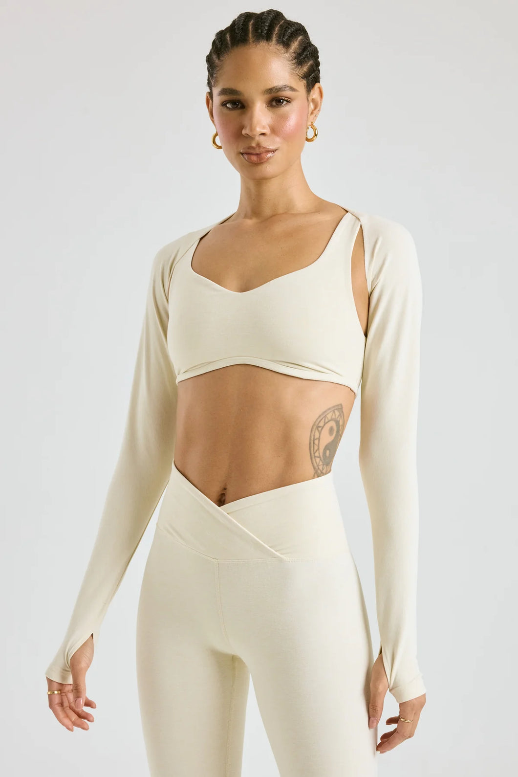 Stretch Shrug Ivory