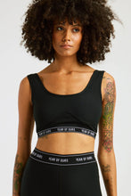 Load image into Gallery viewer, Year of Ours Stretch Logo Bralette - Black

